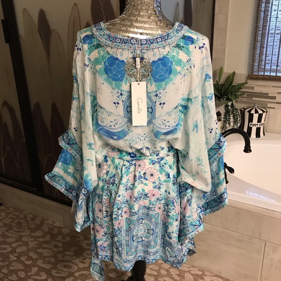 Camilla HEAD IN THE CLOUDS KIMONO -NWT - Picture 2 of 14